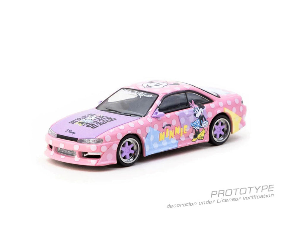 Tarmac Works VERTEX Silvia (S14) Disney Minnie Mouse 1:64 Scale Diecast Model