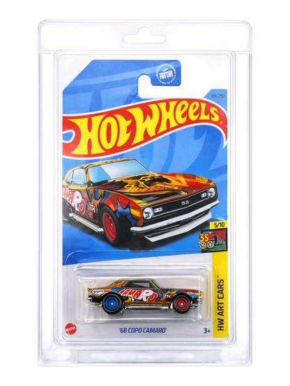 HotWheels '68 COPO CAMARO' Imported Mainline 1:64 Scale Super Treasure Hunt (With protector)