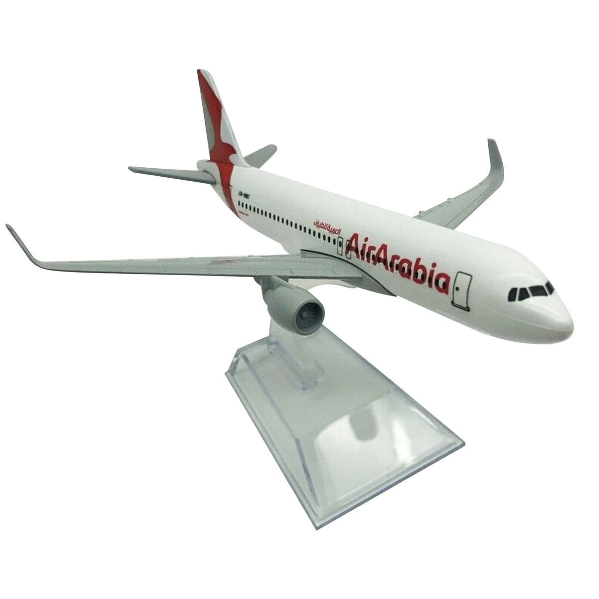 Aircraft Model A320 AirArabia Civil Airliner Model Simulation Aircraft 16cm Airplane (Code 121)