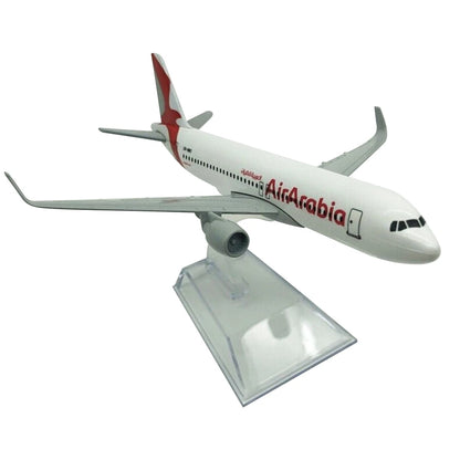 Aircraft Model A320 AirArabia Civil Airliner Model Simulation Aircraft 16cm Airplane (Code 121)