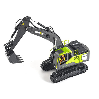 Huina Toys 1661 RC Excavator With 13 Function upgrade Alloy 3.7V 500mAh Li-ion battery ( Play Time: Approx. 20–30 mins (per charge) Remote Controller (batteries not included) USB Charging Cable 1:18 Scale