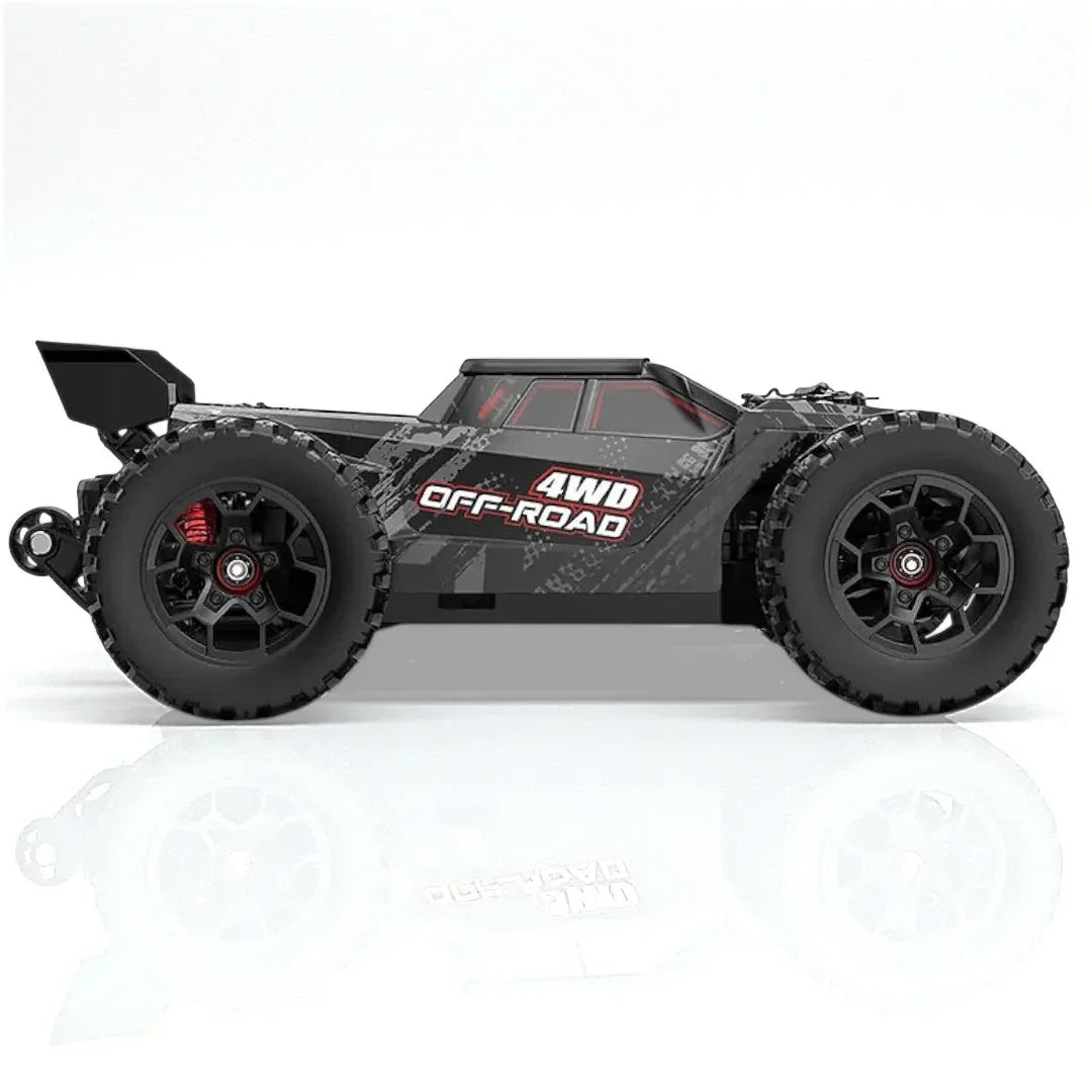 MJX Hyper Go Radio Control 4WD High-speed Off-road Truck (PC Body x2) RC item No.14207  1:14 Scale  to reach a top speed of around 53 km/h (33 mph)