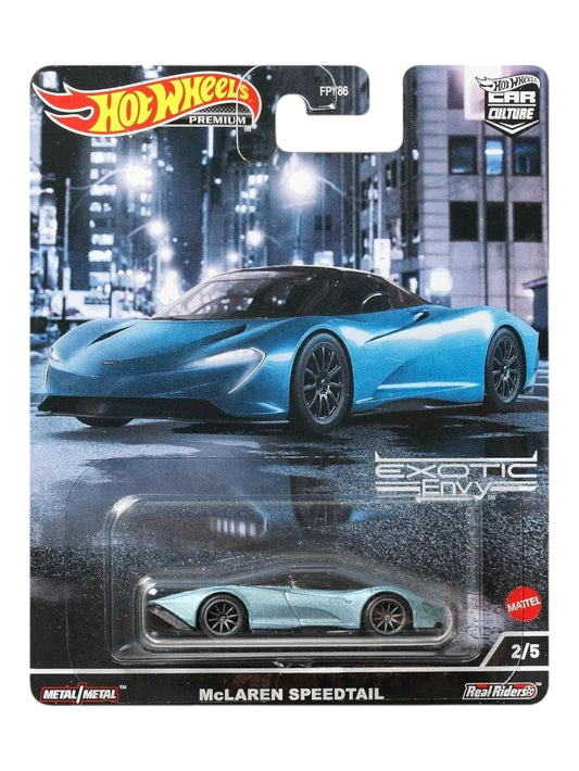 Hotwheels exotic Envy McLaren speedtail imported premium 1:64 Scale
