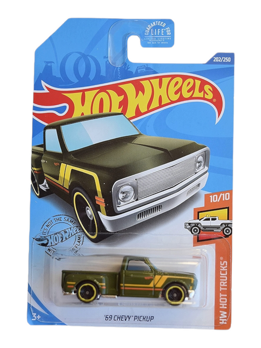 Hotwheels 69 Chevy Pickup Imported Mainline 1:64 Scale