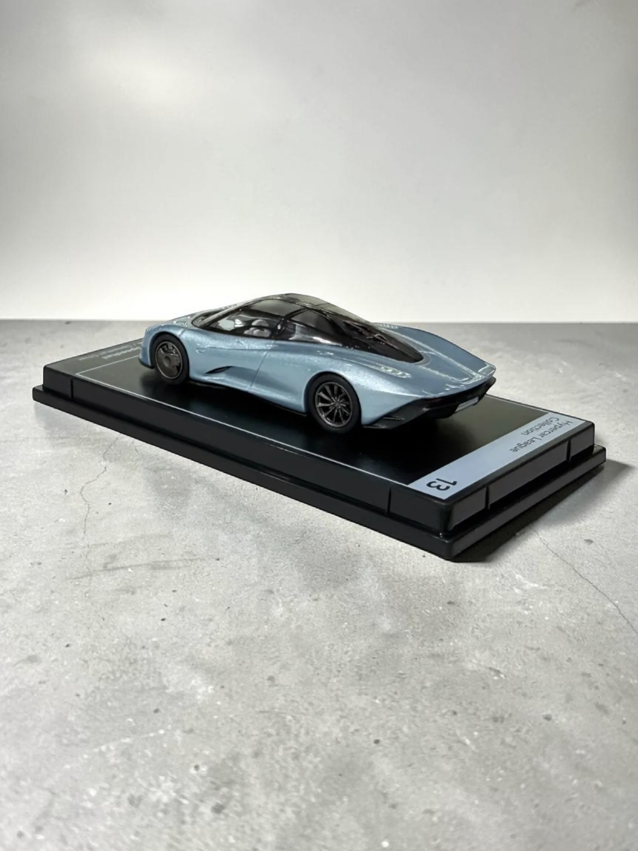 Postercars Hypercar League Collection Mclaren Speedtail 1:64 Scale / Speedtail Silver ( No 13 )