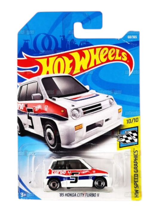 Hot wheels 85 honda city turbo ll imported mainline 1/64 Scale