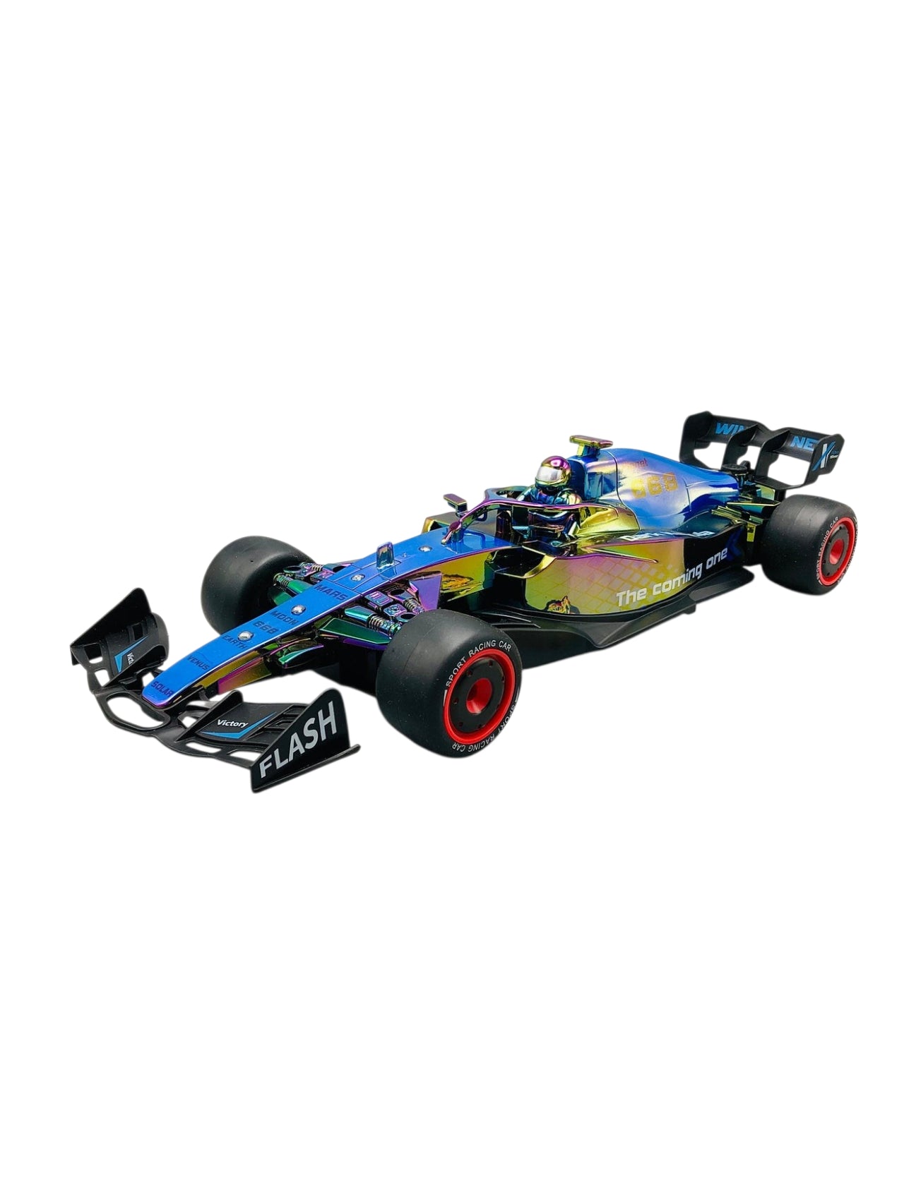 F1 Power Rc Formula Racing Car 2.4GHz Rechargeable Battery Top Speed 25-35 Km / H Running Battery 15 / 20 Minutes With Smok Remote Control Car 1:14 Scale Blue / Red