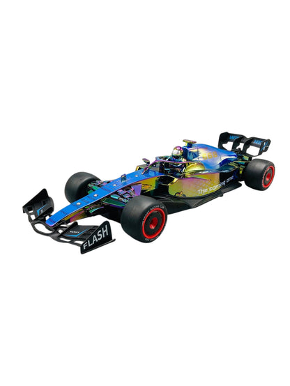 F1 Power Rc Formula Racing Car 2.4GHz Rechargeable Battery Top Speed 25-35 Km / H Running Battery 15 / 20 Minutes With Smok Remote Control Car 1:14 Scale Blue / Red