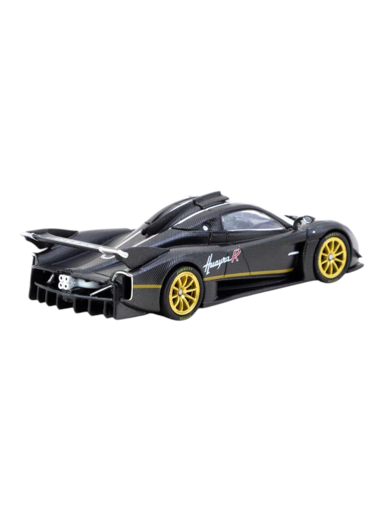 Tarmac Works Pagani Huayra R Carbon Fiber Matt Black 1:64 Scale