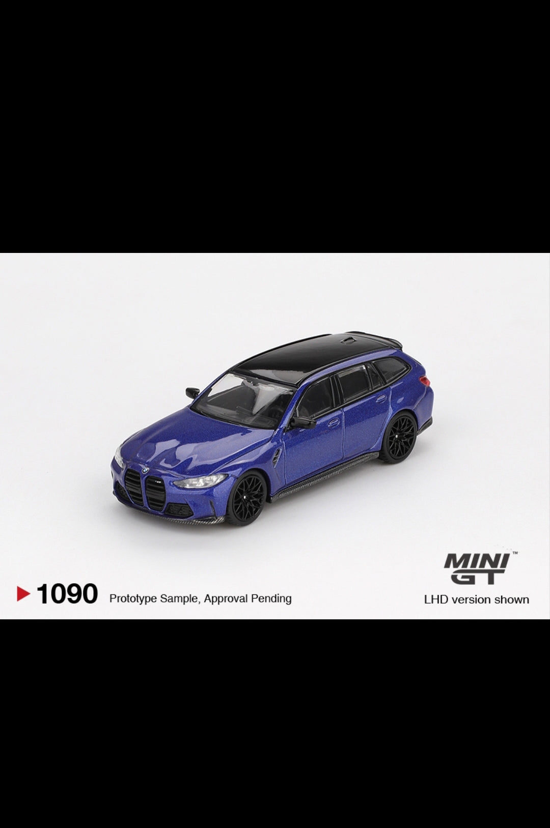 Mini GT BMW M3 Competition Touring Portimao Blue Metallic (No. 1090) 1:64 Scale