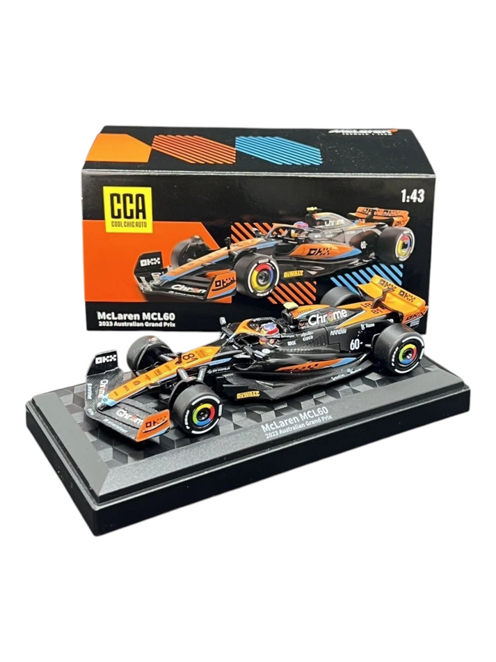 CCA Mclaren MCL 60 2023 Australian Grand Prix 1:43 Scale (With Acrylic ...
