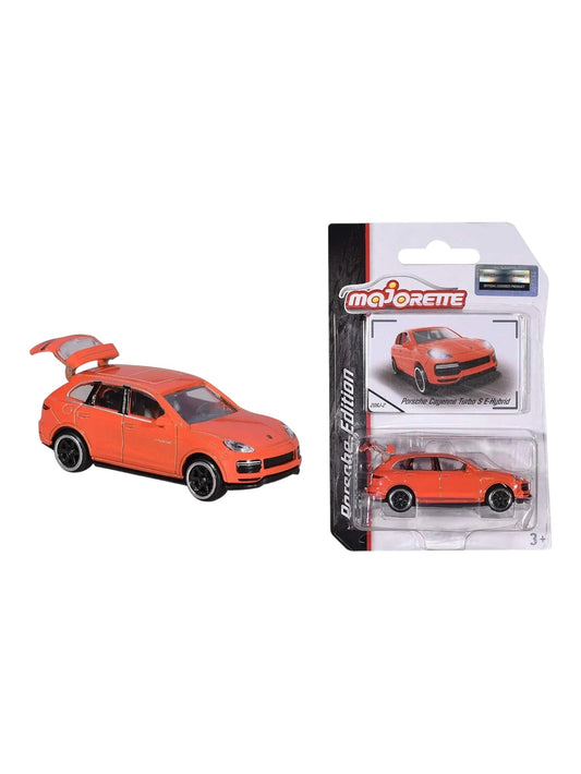 Majorette Porsche Edition Porsche Cayenne Turbo S E-Hybrid Die-Cast Car | Metal Body Collectible | Sealed Pack 1:64 Scale