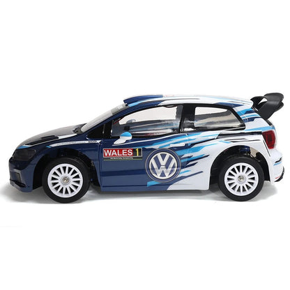 HYPER GO 2.4G 4WD Sport Rally Drift RC Car Brushless High Speed Volkswagen Polo R WRC 2015 Remote Control Car Imported 1:10 Scale Long control range (120m) Up to 70 km.