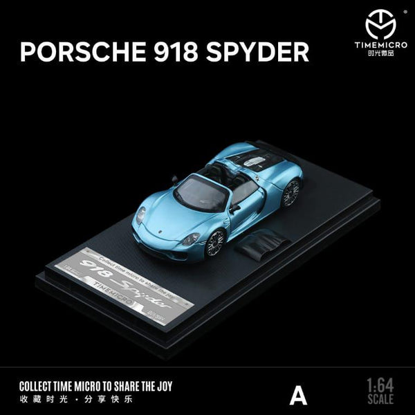 Time Micro Porsche 918 Spyder 1:64 Scale (With Acrylic Case) – Toy