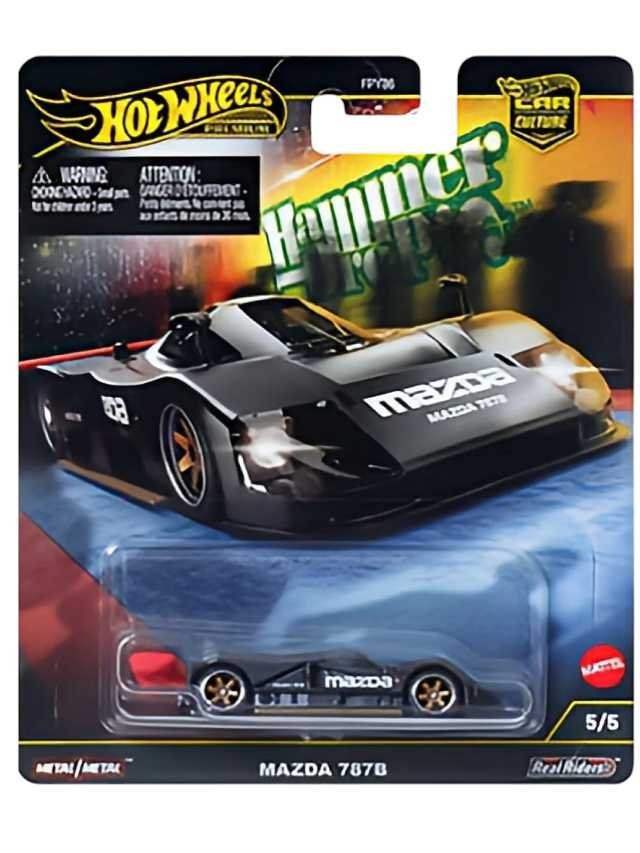 Hotwheels hammer drops mazda 787b imported premium 1:64 Scale