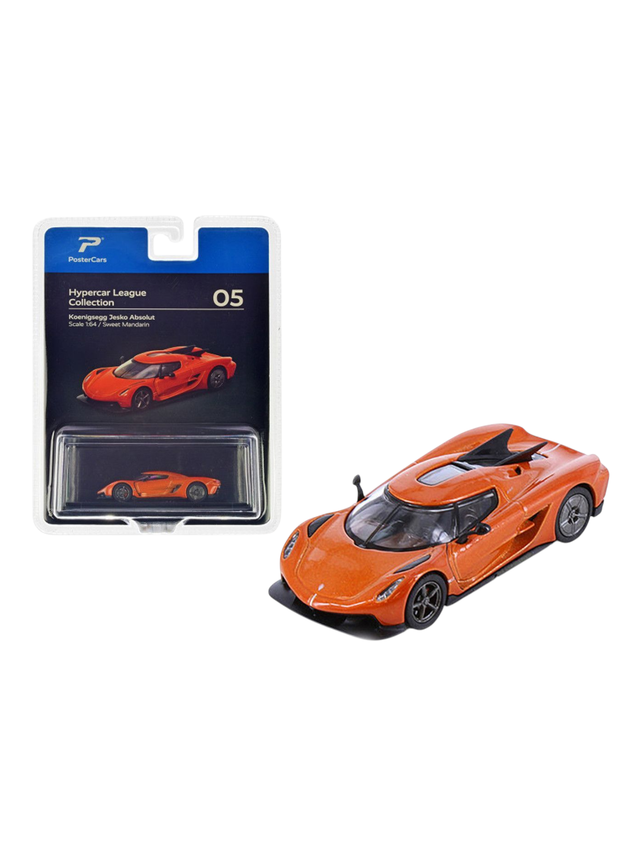PosterCars Hypercar League Collection Koenigsegg Jesko Absolut 1:64 Scale