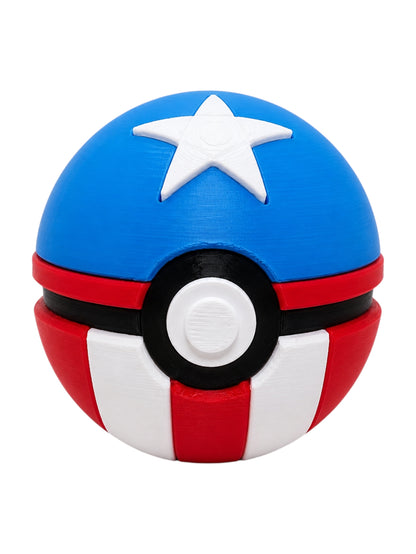 Pokemon pokeball 3D Printed Fast Ball | Anime Inspired Collectible Display Case