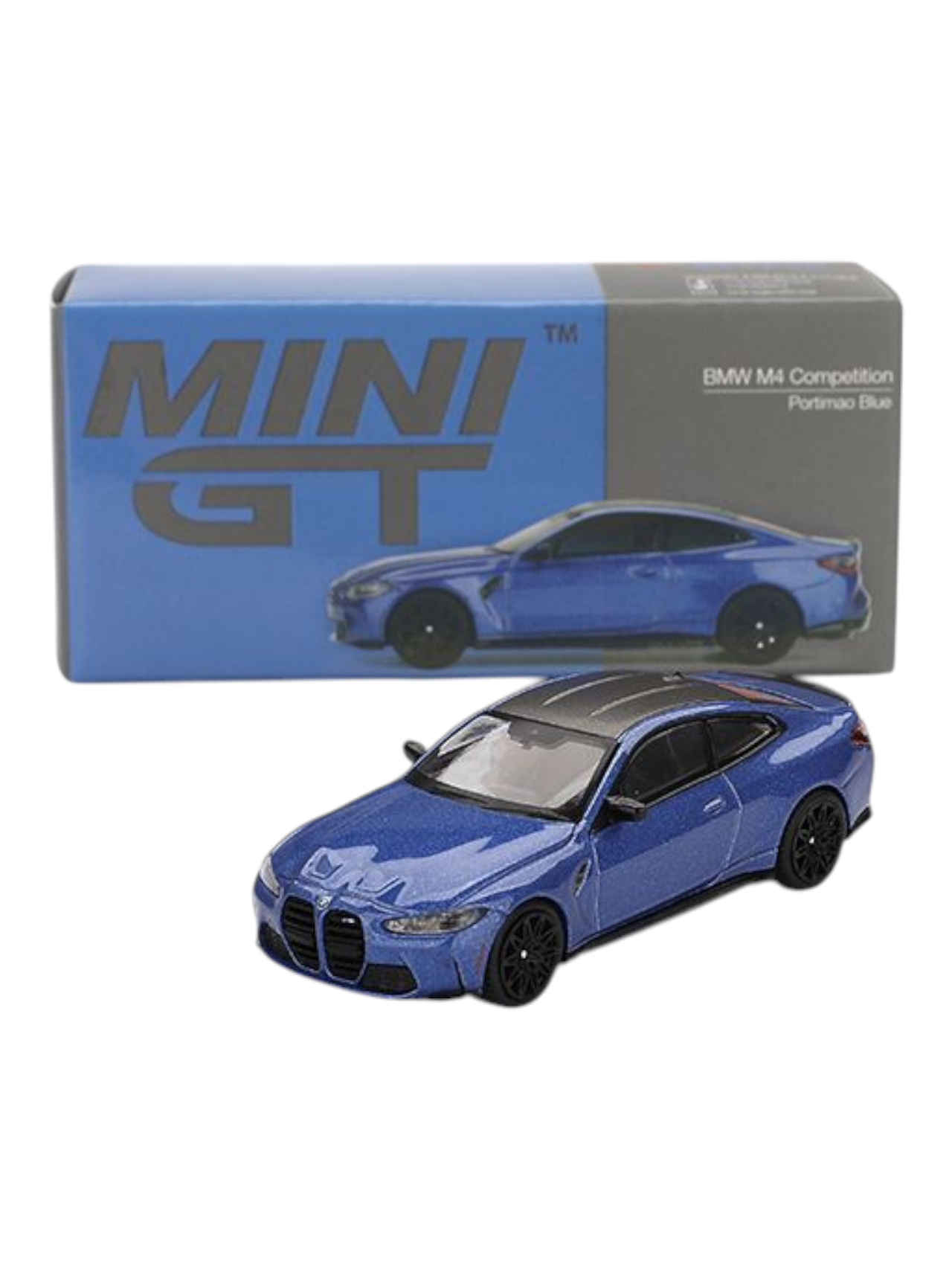 Mini GT BMW M4 Competition (Portimao Blue) 1:64 Scale