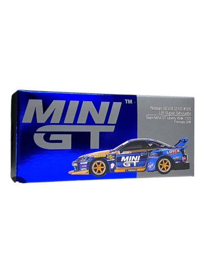 Mini GT #1185: Nissan LB-Super Silhouette S15 SILVIA #555 Team 1:64 Scale