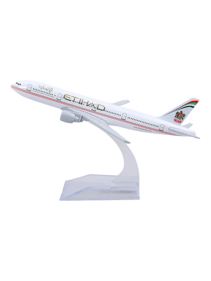 Aircraft Model Boeing 777 Ethihad Airways Airplane 16 CM (Code-134)