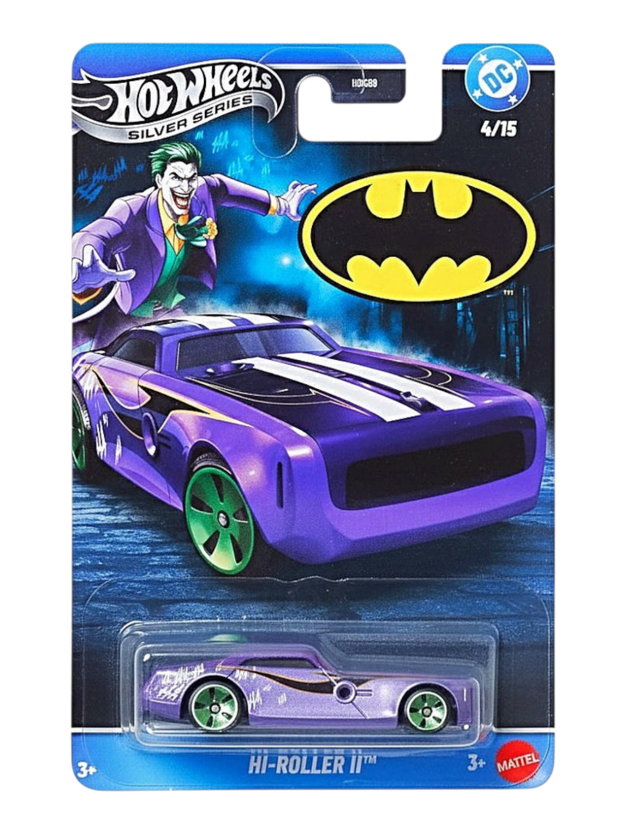 HotWheels Batman Silver Series vehicle collection 1:64 Scale Set of 5 Imported Mainline Card Art
