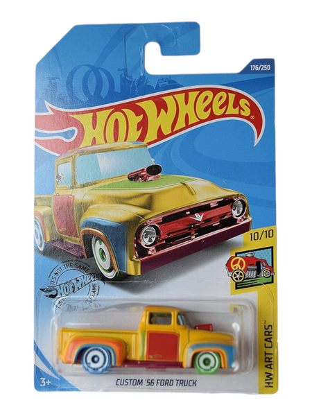 Hot Wheels 1/64 Custom Ford Truck 1956 - Série Road Trippin' 2015 #17/21 - Occasion