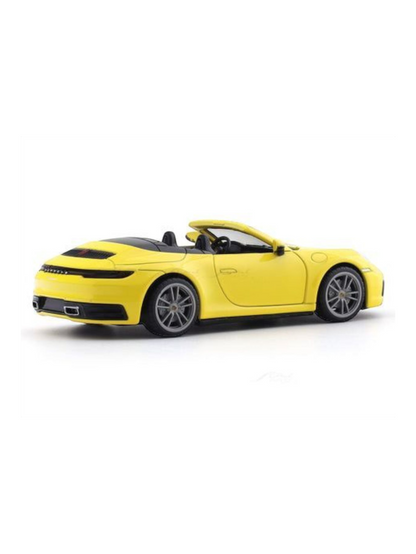 CCA Porsche 911 Carrera Cabriolet Yellow 1:32 licensed pullback diecast Scale Model car