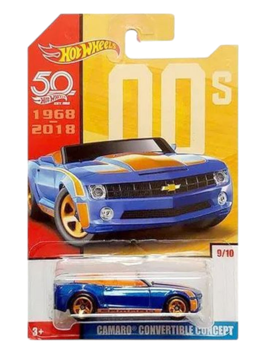 Hotwheels Camaro convertible concept imported card art mainline 1:64 Scale