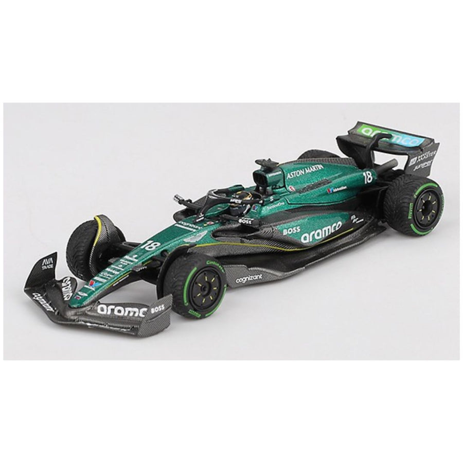 Mini GT Aston Martin AMR24 #18 2024 F1 Canadian GP Lance Stroll (No.1114) 1:64 Scale