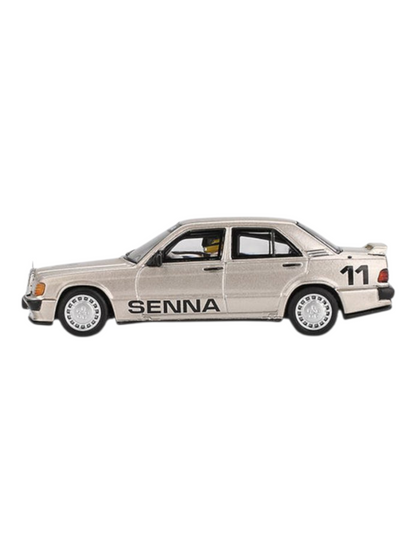 Mini GT Mercedes-Benz 190 E 2.3-16 # 11 Ayrton Senna Imported 1:64 Scale (code-1076)