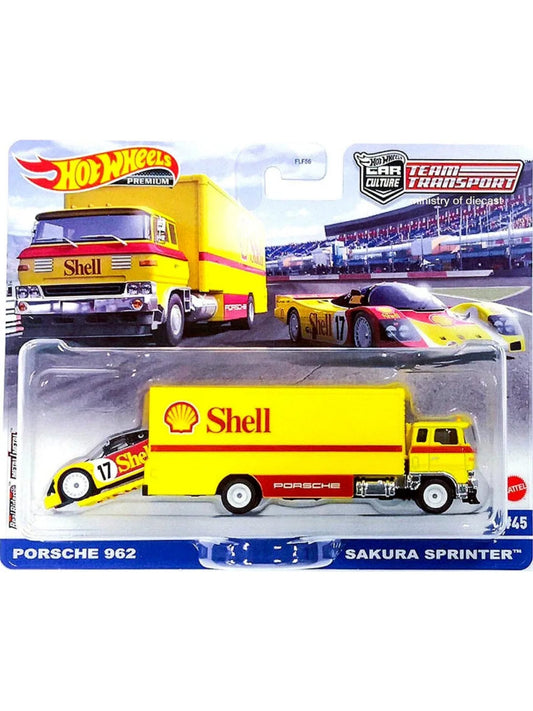 HotWheels Team Transport Porsche 962 Sakura Sprinter Imported 1:64 Scale