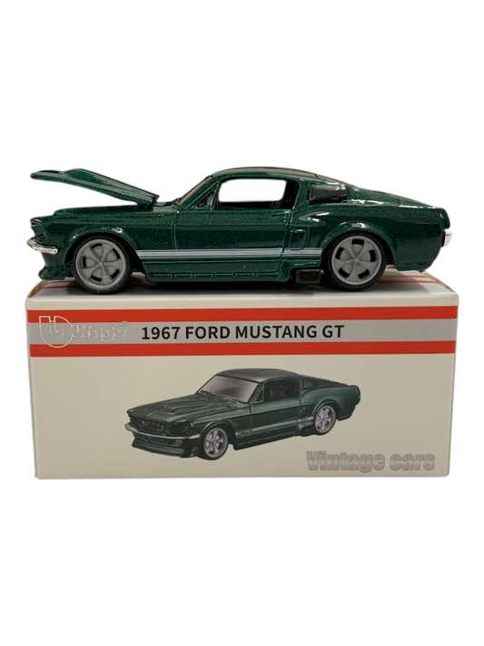 Bburago Vintage Cars Edition 1967 Ford Mustang GT 1:64 Scale