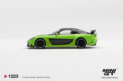 Mini GT No.1223 Mazda RX-7 VeilSide Fortune7 Green 1:64 Scale Diecast Model (Box / Blister)