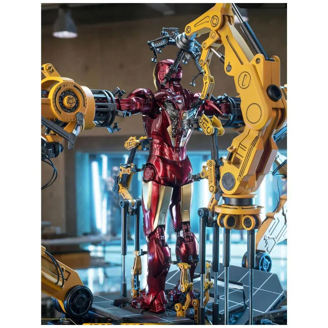 Marvel Studios The Avengers : The infinity Saga iron Man Mark 4 MK04 1:10 Scale Collection Suit-up Gantry Figure by ZD Toys