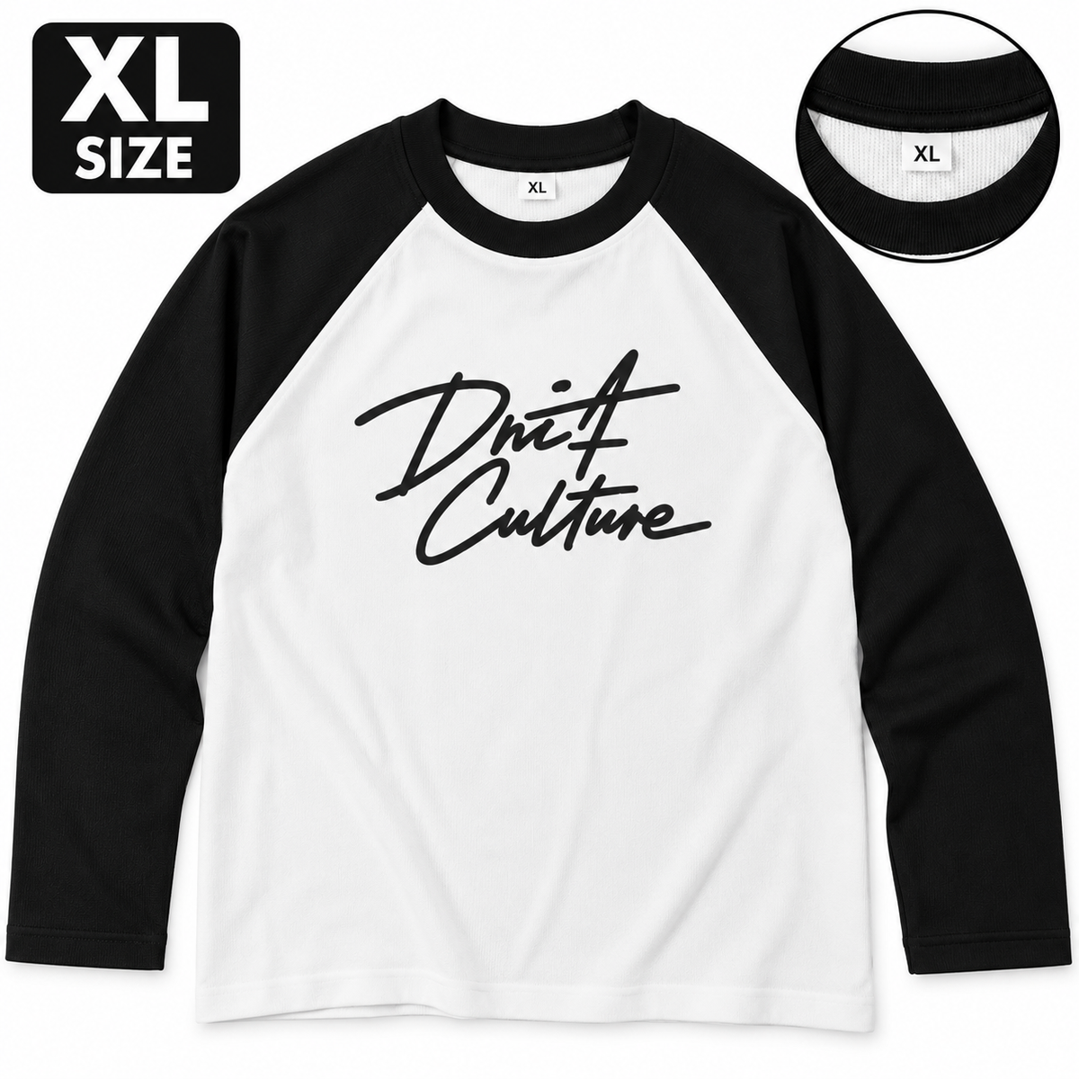 Drift Culture Men’s Round Neck Raglan Full Sleeve Printed T-Shirt | Stylish Casual & Trendy Streetwear Tee