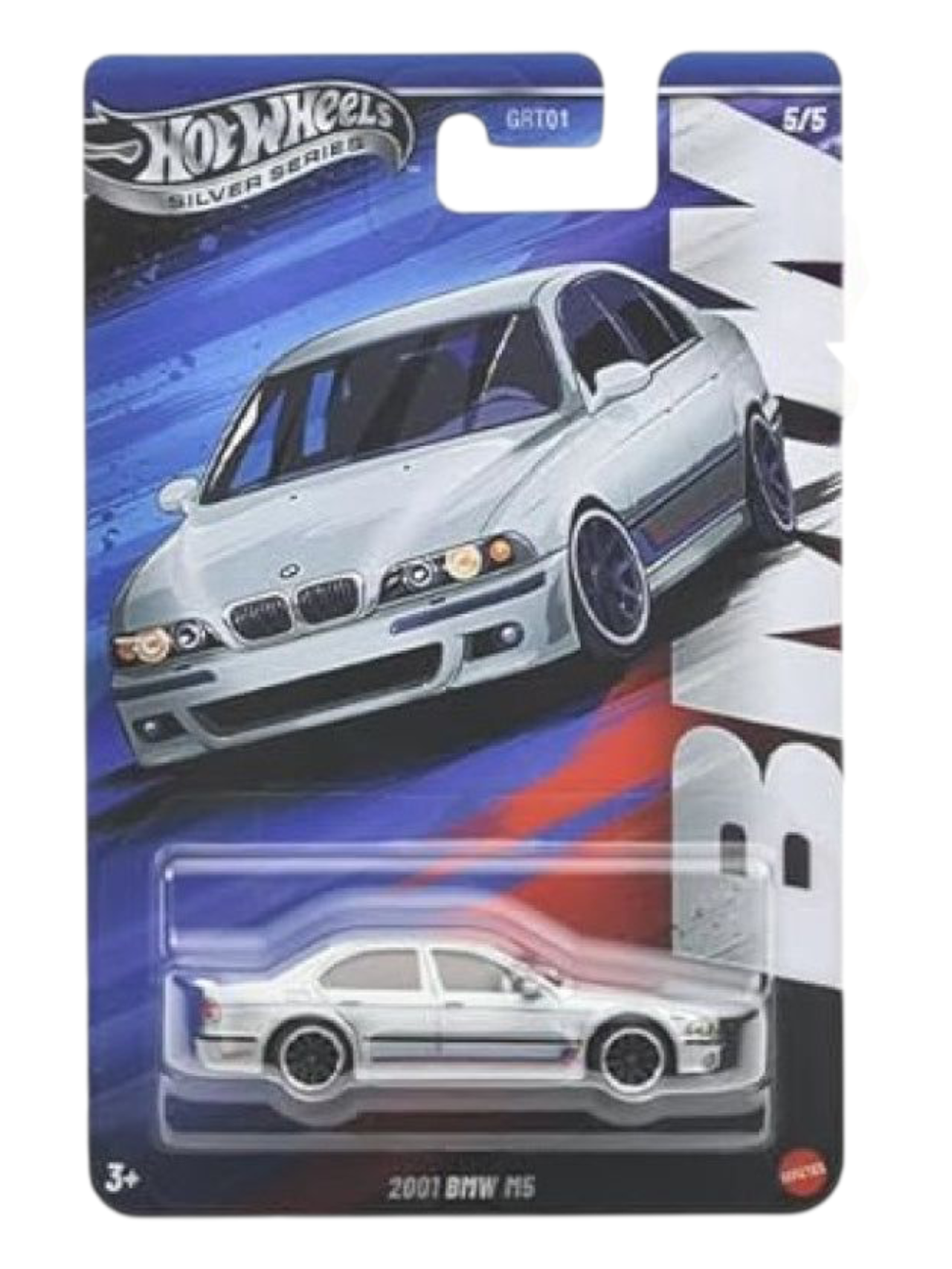 HotWheels Silver Series BMW Set of 5 Imported Mainline Card Art 1:64 Scale