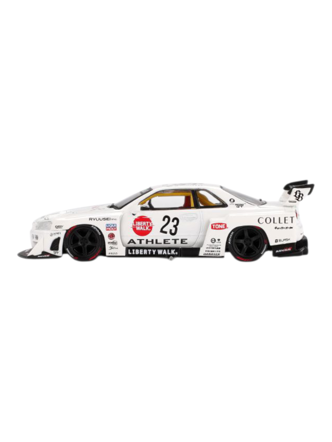 Mini GT Nissan LB-ER34 Super Silhouette (Athlete/Collet) Code-1059 1:64 Scale