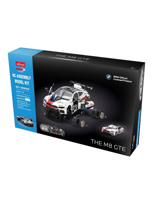 Rastar BMW M8 GTE RC Assembly Model Kit 1:18 Scale (66 pcs and 8 pts)