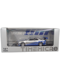 Timemicro Nissan Skyline GT-R R34 Premium Die-cast Collectible Car Model (Blue Stripe Edition) 1:64 Scale