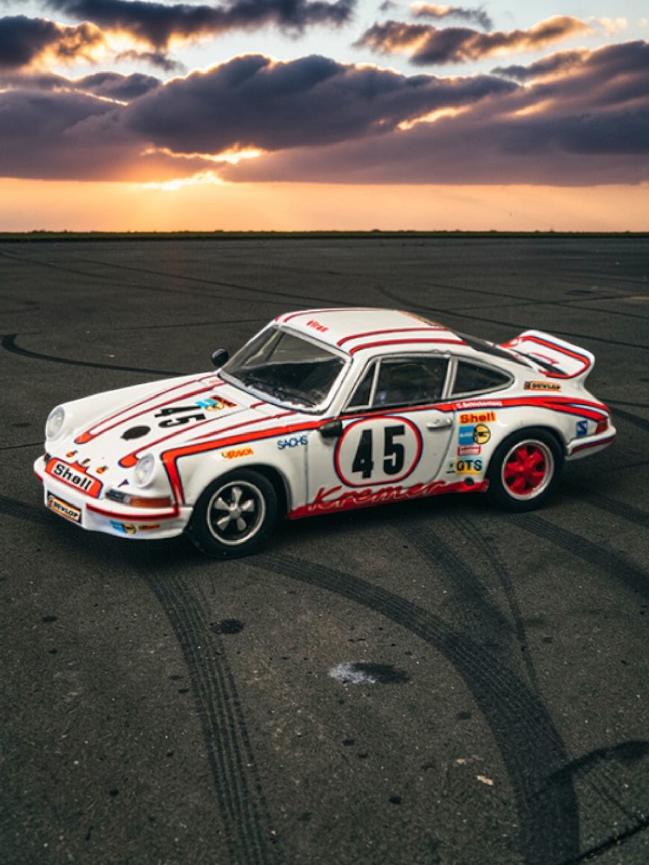 Schuco Porsche 911 Carrera RSR 2.8 Le Mans 1973 #45 Winner Diecast Model Car 1:64 Scale