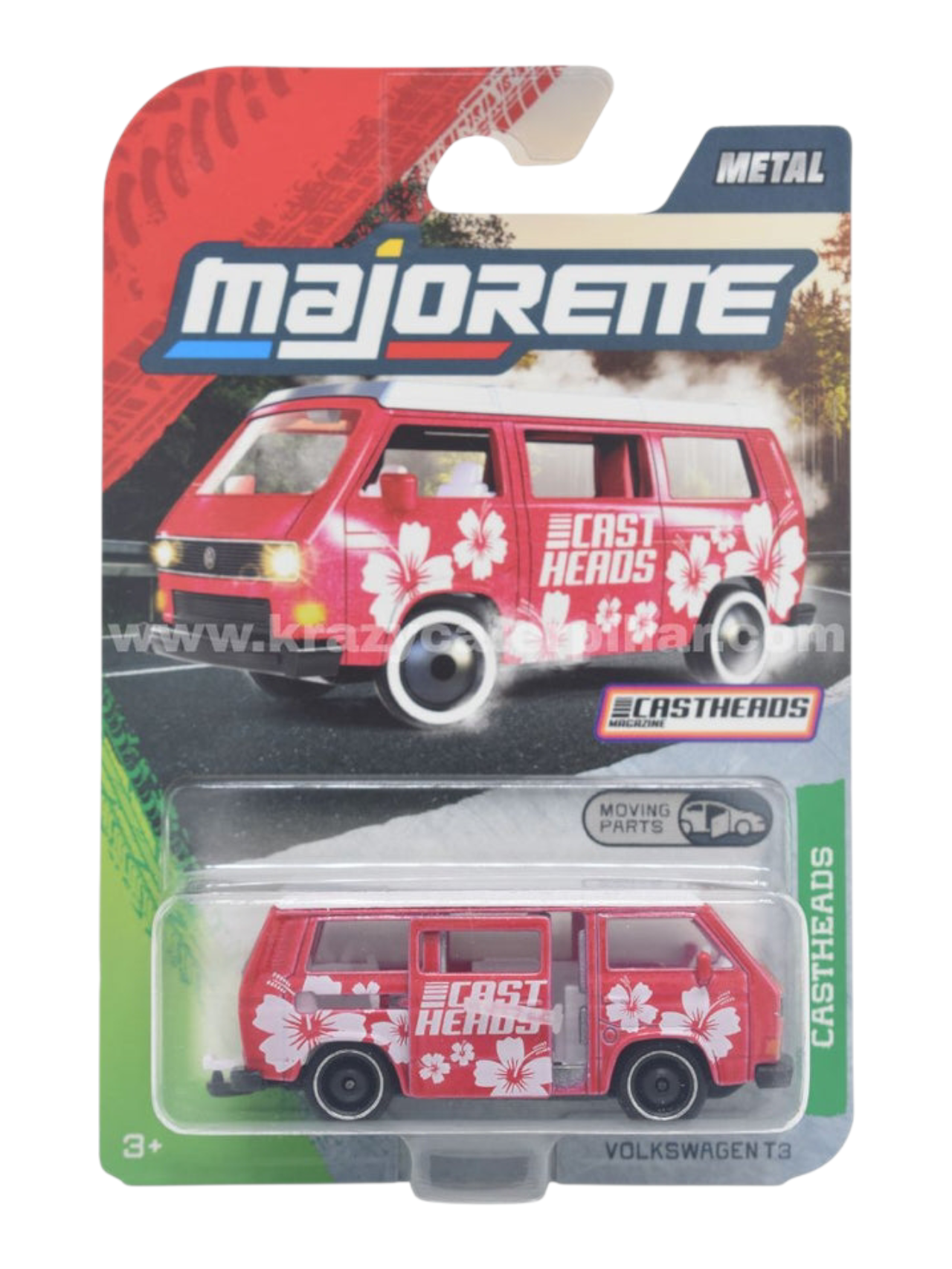 Majorette cast heads premium car Volkswagen t3 1:64 Scale 8504100001