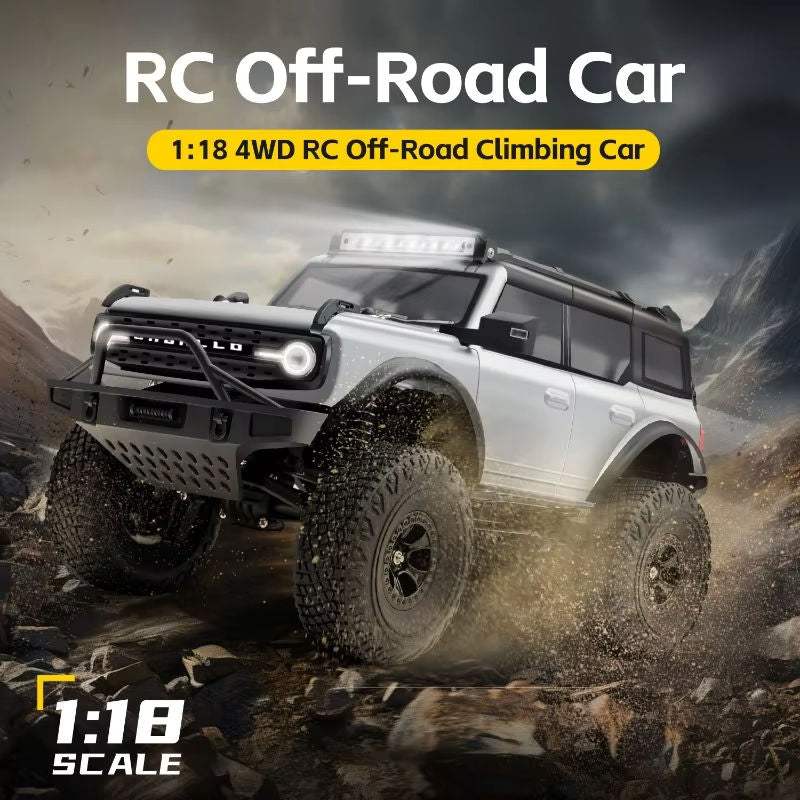 Speed RC Climbing Off-Road SUV Remote Control High Grip Wheels, Bright LED Headlight 2.4 GHZ RC Smooth, Rechargeable Battery And USB Charging Cable 1:18 Scale ( Red ) Colour.