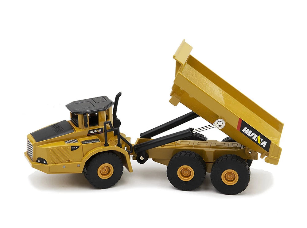 HUINA 1611 Articulated Truck & Excavator Diecast Metal 1:50 Scale