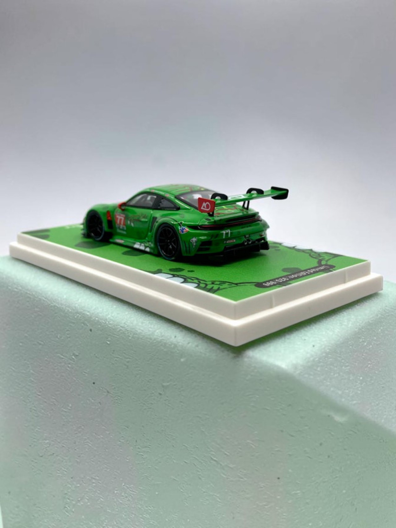 Star Race - Rexy Porsche 911 GT3 R #77 - 1:64 Scale Diecast Model With Acrylic Protecter