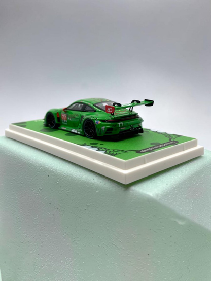 Star Race - Rexy Porsche 911 GT3 R #77 - 1:64 Scale Diecast Model With Acrylic Protecter