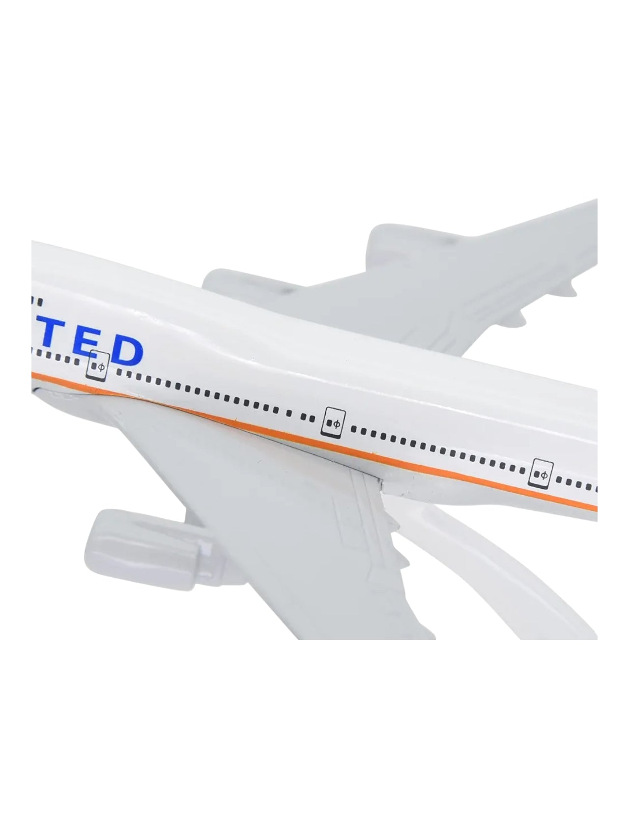 Aircraft Model Boeing B747 400 United Airline Metal Airplane Model 16cm ( code 127A)