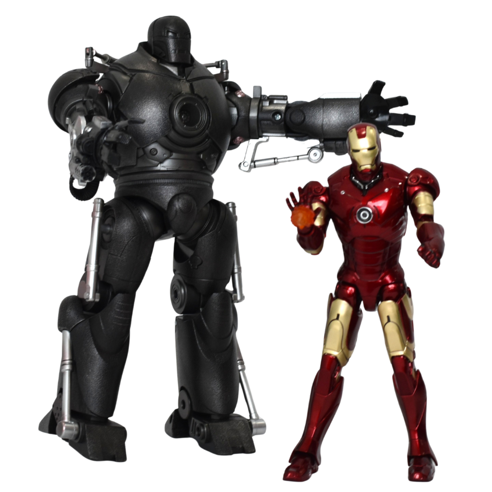 Marvel Studio ZD Toys Iron Man The Final Battle MK & Iron Monger Set Figure 7 Inch 10th Anniversary