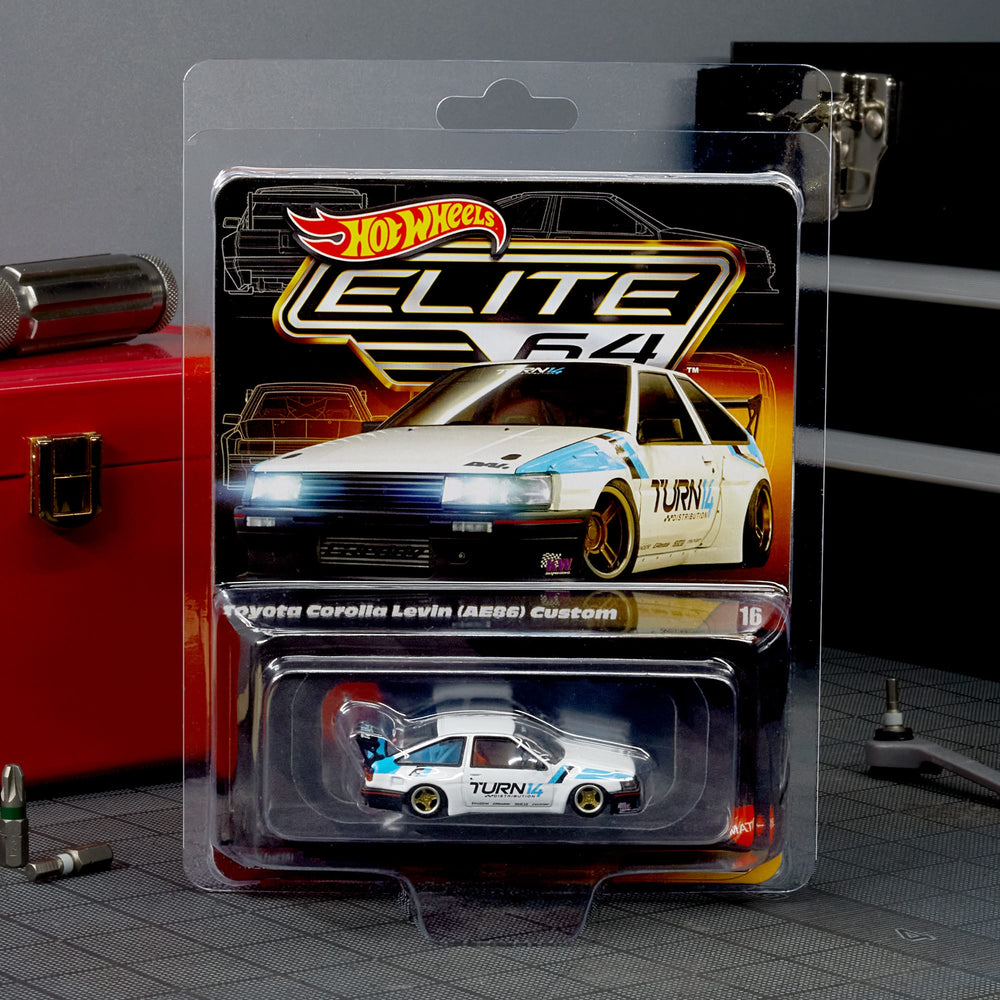 HotWheels Elite 64 Toyota Corolla Levin (AE86) Custom Imported Premium rlc 1:64 Scale (With Protector)