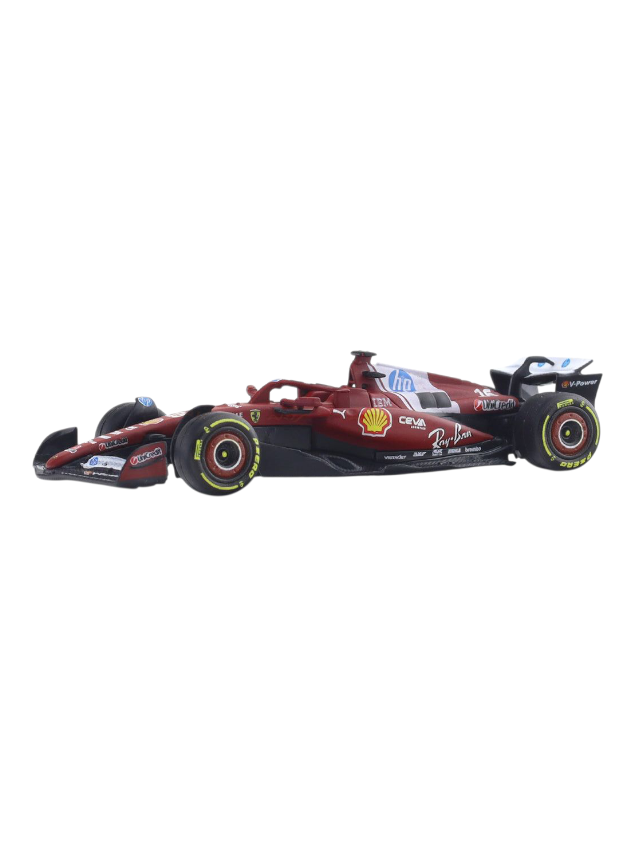 Bburago Formula 1 (F1) 2025 Ferrari SF-25 Charles Leclerc No-16 1:64 Scale