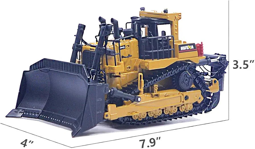 HUI NA Diecast Engineering Bulldozer Vehicle Model Imported 1:50 Scale